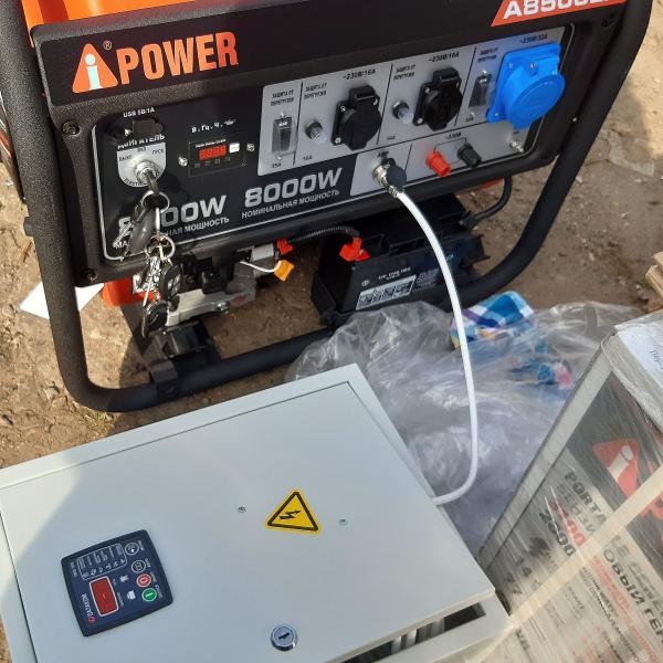 Автоматика на портативный бензиновый генератор A-iPower A8500TEA на контроллере Datakom DKG-105